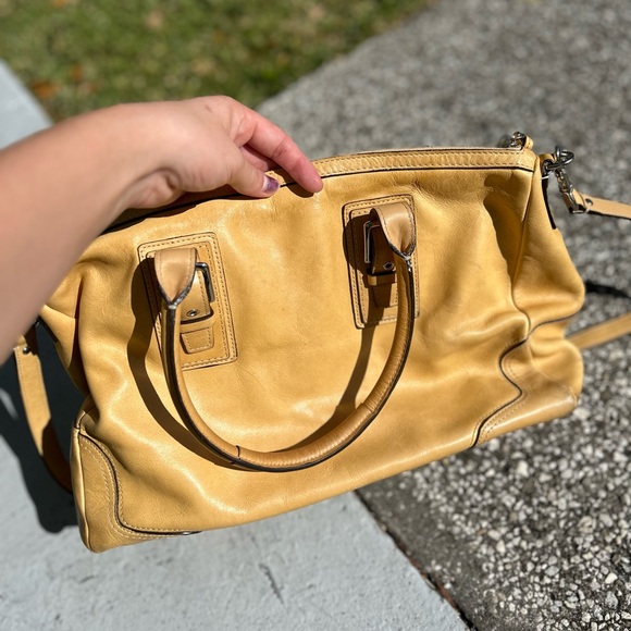 Coach Hampton/Hamilton Satchel (Leather + Scarf) - Picture 5 of 6